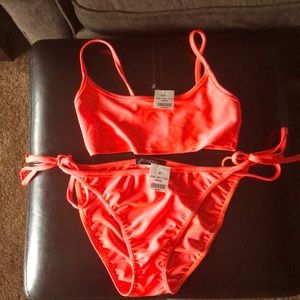 String Bikini. Neon Orange- Juniors